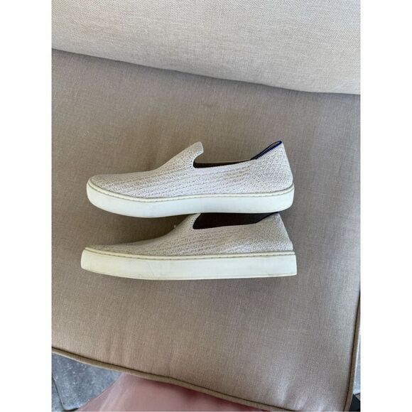 Rothy's The Original Womens Salt Honeycomb Textured Knit Slip On Sneaker Size 8 - Picture 12 of 13
